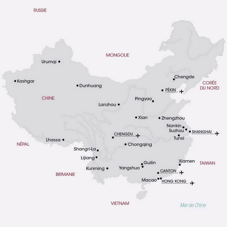 Guide Infos Pratique Chine Carte Climat Langue Population
