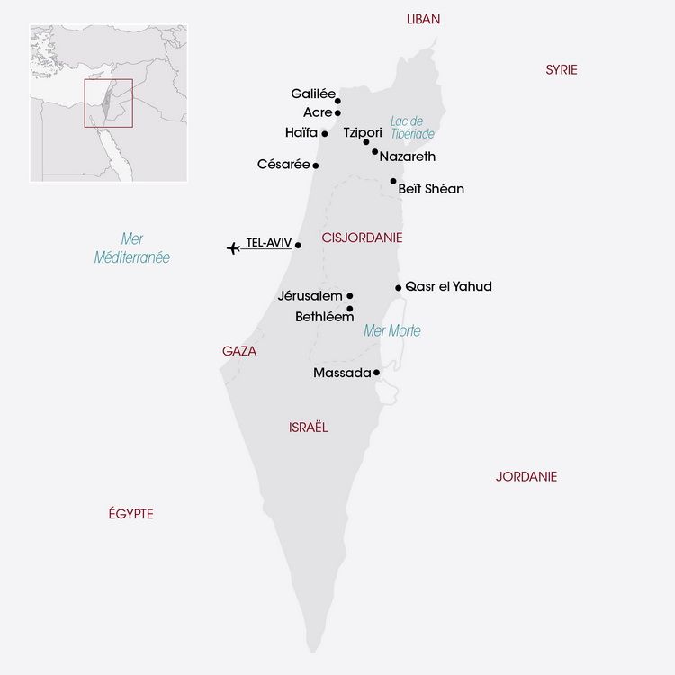 Carte Israël